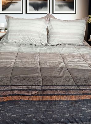 Plumón Sherpa Estampado 2 Plazas Olivie