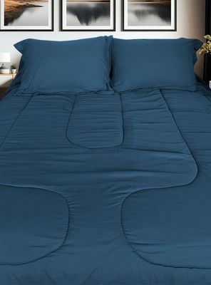 Plumón Sherpa Liso 2 Plazas Midnight