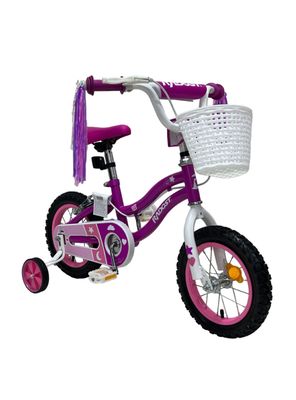Imagen 2 del producto Bicicleta Infantil 12"" con Canasto y Ruedas Laterales Rosado