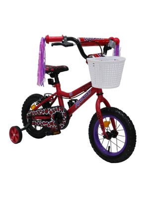 Imagen 2 del producto Bicicleta Infantil 12"" con Canasto y Ruedas Laterales Roja