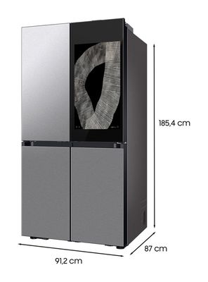 Imagen 2 del producto Refrigerador French Door No Frost 809 Litros Bespoke con IA Family Hub RF29DB9950QDZS