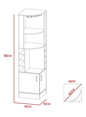 Imagen 2 del producto Bar Esquinero Kava Beijing Coñac TuHome