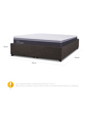 Imagen 2 del producto Cama Space Box Ortopedic Advance 2 Plazas Long Base Normal