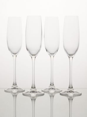 Set de 4 Copas Cristal Champaña 210 ml