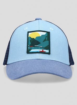 Jockey Bicolor Azul con Parche