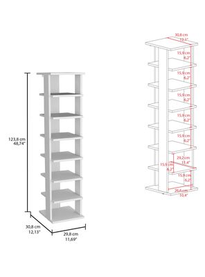 Imagen 2 del producto Zapatero Alto Z-72 Blanco