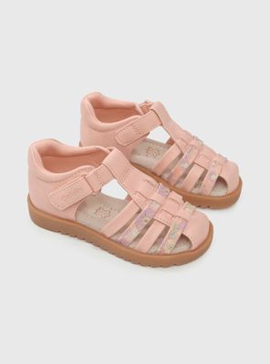 Imagen 2 del producto Sandalia Print Flores en Correa Niña T21 a 27