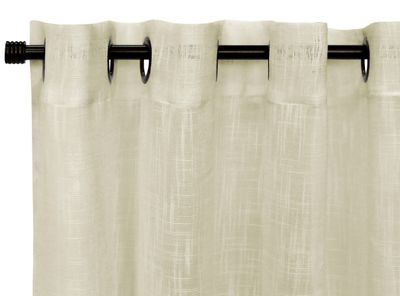 Set Cortinas Lino 140 x 220 cm Beige Idetex