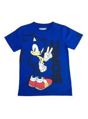 Polera Manga Corta Niño Personaje Sonic