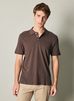 Polera Lino Cuello Polo