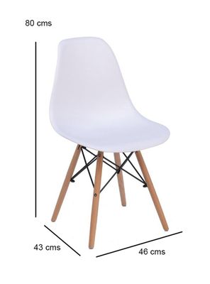 Imagen 2 del producto Kit 4 Sillas Badem Blanca