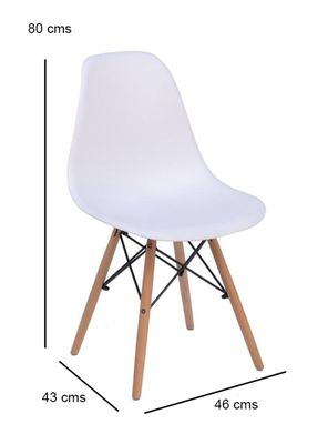 Imagen 2 del producto Kit 6 Sillas Badem Blanca