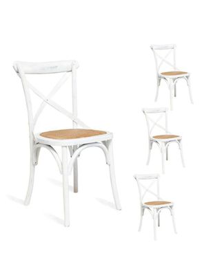 Kit 4 Sillas Retro Blanca