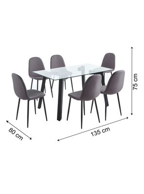 Imagen 2 del producto Juego de Comedor Jockey + 6 Sillas