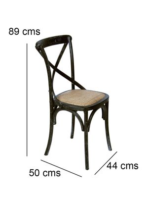 Imagen 2 del producto Kit 4 Sillas Retro Negro