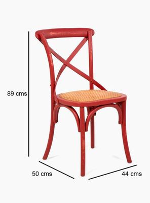 Imagen 2 del producto Set 6 Sillas Retro Rojo