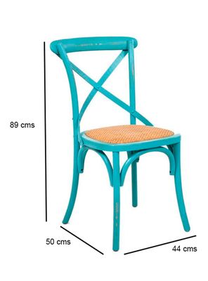 Imagen 2 del producto Set 6 Sillas Retro Turquesa