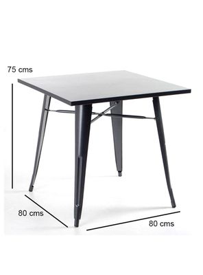 Imagen 2 del producto Mesa Funcional Tolix Gun Metal Gris 80x80 cm