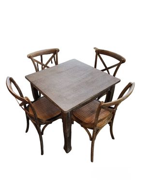 Juego Comedor Retro Albay 4 Sillas Albayalde