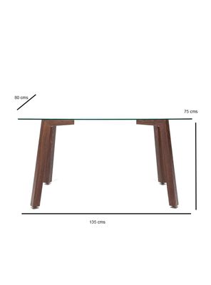 Imagen 2 del producto Juego Comedor Jockey Nogal + 6 Sillas