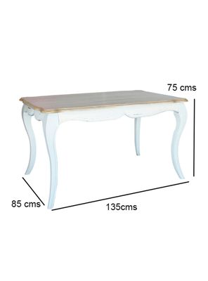 Imagen 2 del producto Comedor Vittoria Blanca + 6 Sillas Turquesa