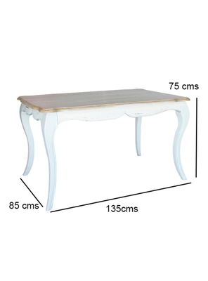 Imagen 2 del producto Comedor Vittoria Blanco + 6 Sillas Verde Agua