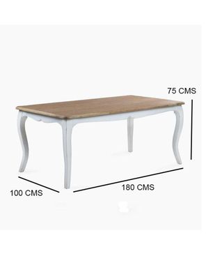 Imagen 2 del producto Comedor Vittoria Blanco 8 Sillas Retro Verde Agua