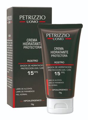 Crema Petrizzio Hidratante Protectora Hombre SPF 15 75 g