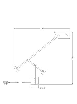 Imagen 2 del producto Lámpara Sobremesa Tizio Negra