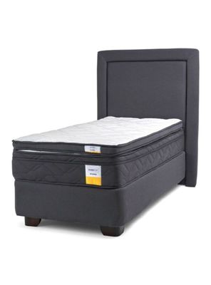 Cama Americana 1 Plaza Plus + Topper + Respaldo