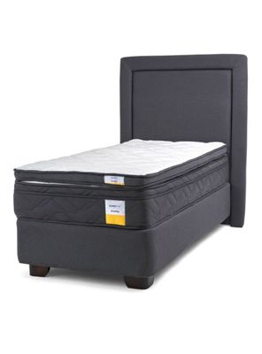 Cama Americana 1.5 Plazas Plus + Topper + Respaldo