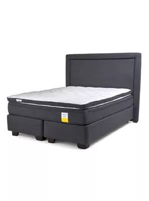 Cama Americana King + Topper + Respaldo