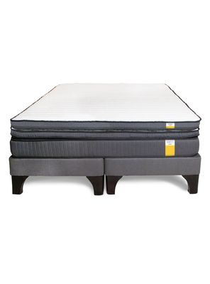 Imagen 2 del producto Cama Europea 2 Plazas Base Dividida + Topper