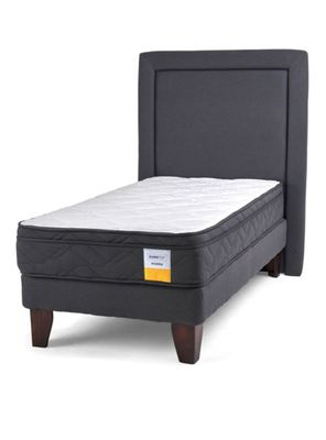 Cama Europea 1 Plaza Plus + Respaldo