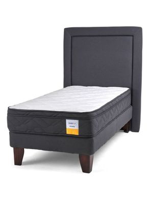 Cama Europea 1.5 Plazas Plus + Respaldo