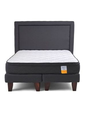 Imagen 2 del producto Cama Europea Eurotop Full Base Dividida + Respaldo