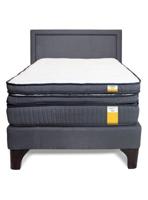 Imagen 2 del producto Cama Europea 1.5 Plazas + Topper + Respaldo