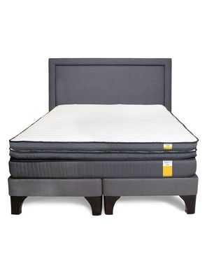 Imagen 2 del producto Cama Europea 2 Plazas BD + Topper + Respaldo