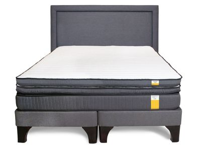 Imagen 1 del producto Cama Europea Queen + Topper + Respaldo