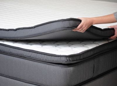 Imagen 2 del producto Cama Europea King + Topper + Respaldo