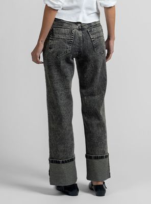 Imagen 2 del producto Jeans Recto Tiro Medio Clara Gris