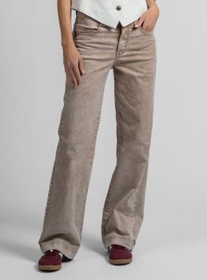 Imagen 1 del producto Jeans Recto Tiro Alto Franca Beige