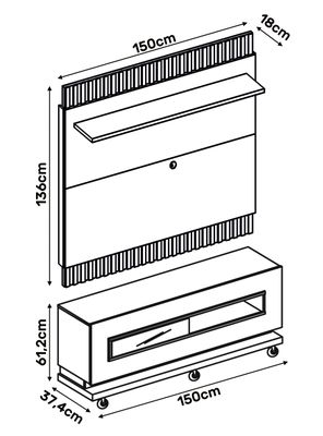 Imagen 2 del producto Home Vitti Gris Carvalho