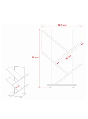 Imagen 2 del producto Estante Librero Repisas Bajo E MDP