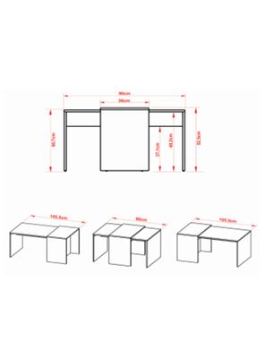 Imagen 2 del producto Mesa de Centro Cruzada Bicolor