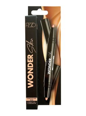 Imagen 2 del producto Set Maquillaje Corrector + Iluminador Camuflaje Duo Wonder Skin Pzzo