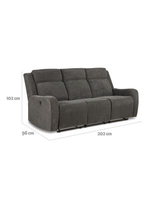 Imagen 2 del producto Sofá Reclinable Eléctrico + USB Madrid 3 Cuerpo