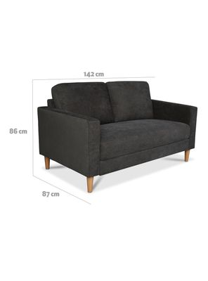 Imagen 2 del producto Sofá Londres 2 Cuerpos Gris