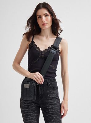 Cartera Mini Crossbody Efecto Cuero Texturado