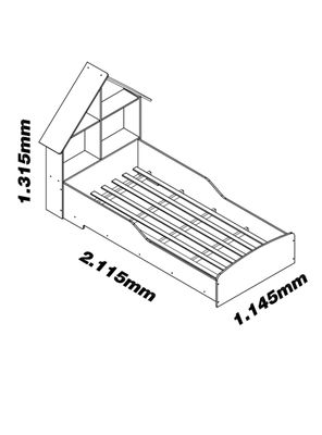 Imagen 2 del producto Cama Casa Blanca 1 Plaza